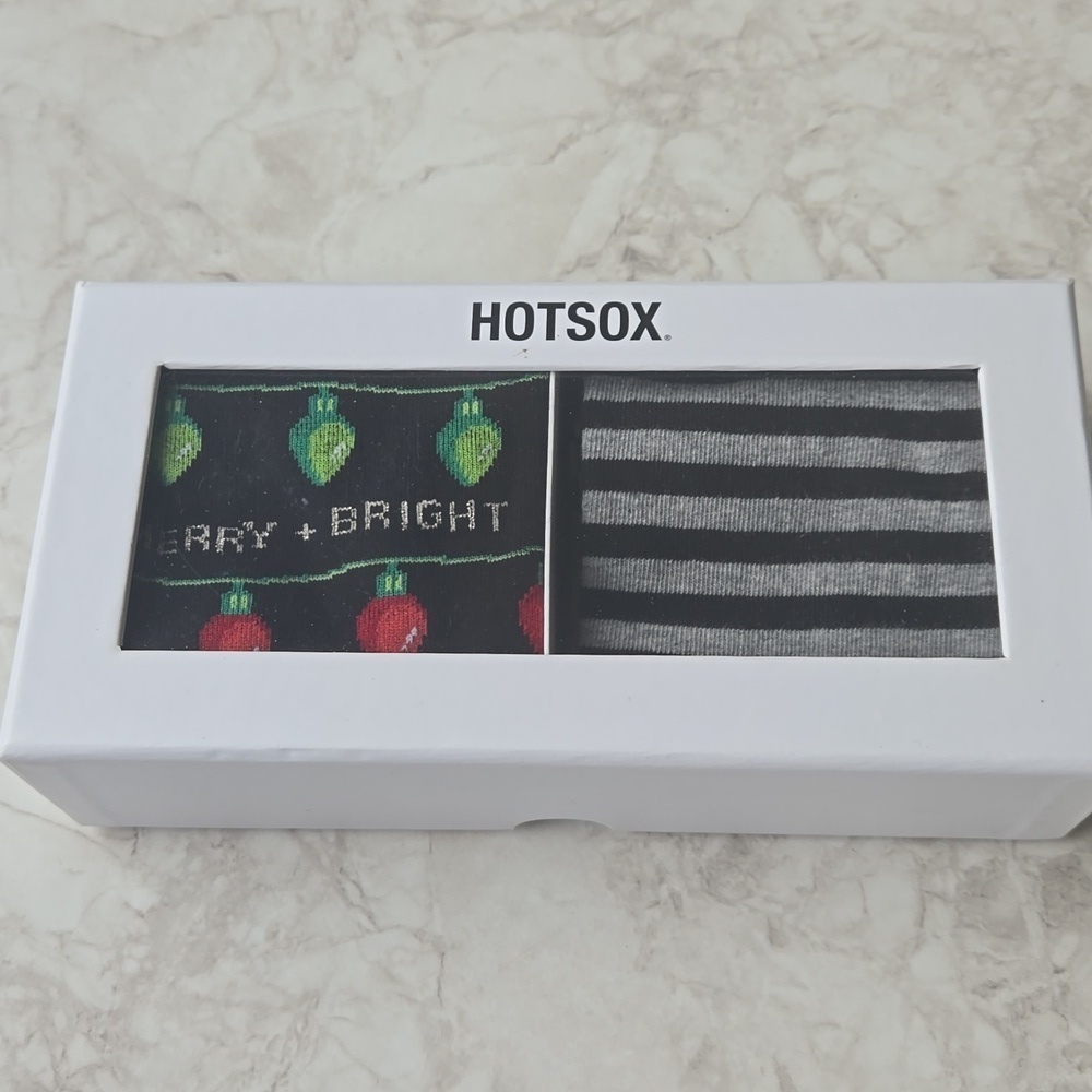 Hotsox, 2 pair of Christmas socks, nwt, unisex
